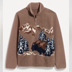 NWT Old Navy Sherpa Quarter-Zip